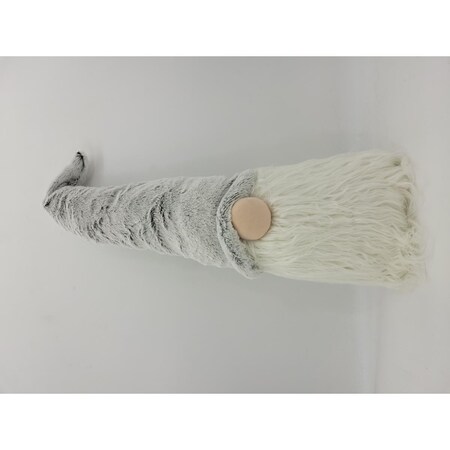 Palacedesigns 30 in. Groovy Pointy Hat Fabric Sitting Gnome Sculpture, Grey PA3103482